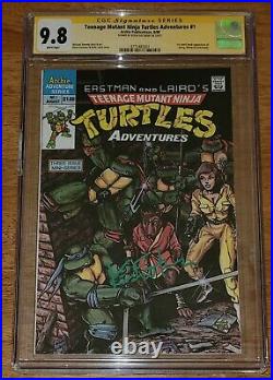 Teenage Mutant Ninja Turtles Adventures #1 CGC 9.8 SS signed Eastman TMNT