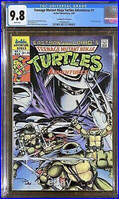 Teenage Mutant Ninja Turtles Adventures #1 CGC 9.8 Scarce $1.25 Canadian Variant