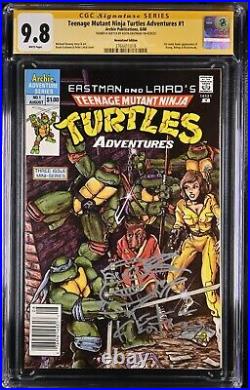 Teenage Mutant Ninja Turtles Adventures #1 CGC 9.8 Signed/Remarked Kevin Eastman