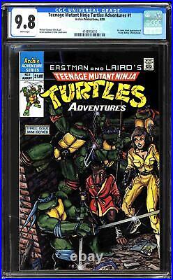 Teenage Mutant Ninja Turtles Adventures #1 CGC 9.8 (W) 1st comic app of Krang
