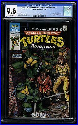 Teenage Mutant Ninja Turtles Adventures #1 CGC NM+ 9.6 White Pages