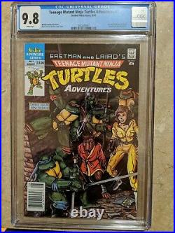 Teenage Mutant Ninja Turtles Adventures 1 Cgc 9.8 Newsstand WP Hot HTF 1988