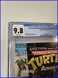 Teenage Mutant Ninja Turtles Adventures 1 Cgc 9.8 Wp Archie Adventure Series