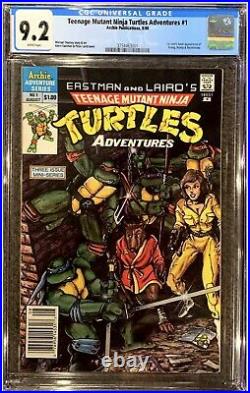 Teenage Mutant Ninja Turtles Adventures #1 Newsstand CGC 9.2 1st App Of Krang