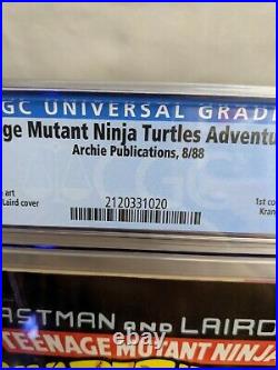 Teenage Mutant Ninja Turtles Adventures #1 Newsstand cgc 9.6 Copper Age key