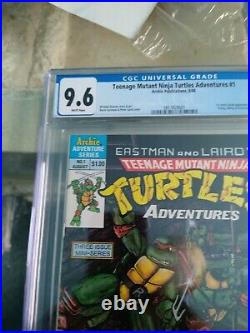 Teenage Mutant Ninja Turtles Adventures 1 cgc 9.6 Archie 1988 1st Krang Bebop RS