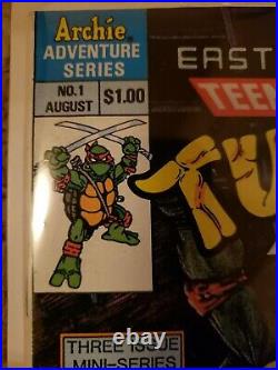 Teenage Mutant Ninja Turtles Adventures #1 lot! Signed NM+, 9.8! Also #2 & #3