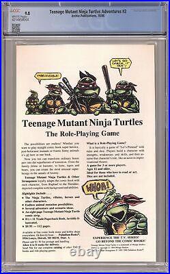 Teenage Mutant Ninja Turtles Adventures #2 CGC 9.8 1988 4214858004