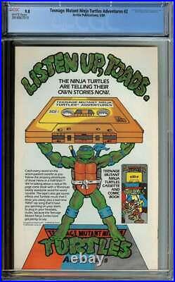 Teenage Mutant Ninja Turtles Adventures #2 Cgc 9.8 White Pages // Archie 1989