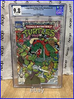Teenage Mutant Ninja Turtles Adventures #6 CGC 9.8 from 1989! TMNT Archie Mint