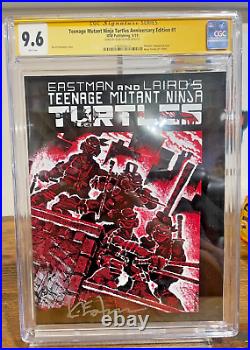 Teenage Mutant Ninja Turtles Anniversary Edition #1 2019 Signed Eastman CGC 9.6