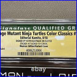 Teenage Mutant Ninja Turtles Color Classics #1 CGC SS 9.4 TMNT Kamite Mexican Ed