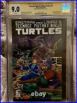 Teenage Mutant Ninja Turtles Comics Lot. SS CGC! TMNT #9 3 Comics! Vintage 80's