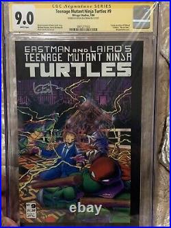 Teenage Mutant Ninja Turtles Comics Lot. SS CGC! TMNT #9 3 Comics! Vintage 80's