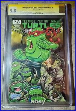 Teenage Mutant Ninja Turtles Ghostbusters #1 Heroes Haven Edition Cgc 9.8 Signed