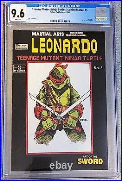 Teenage Mutant Ninja Turtles LEONARDO martial arts training manual #5 CGC 9.6 WP