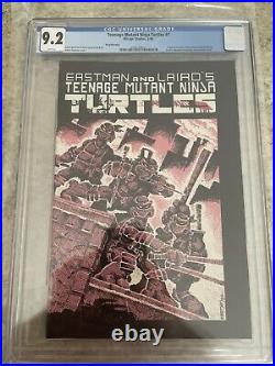 Teenage Mutant Ninja Turtles TMNT #1 CGC 9.2 3rd Third Print Mirage White Pages