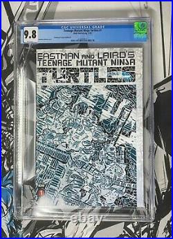 Teenage Mutant Ninja Turtles TMNT #1 Green Shattered Variant CGC 9.8 DiMasi IDW