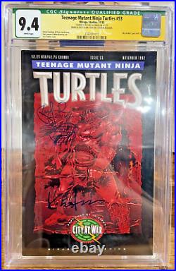 Teenage Mutant Ninja Turtles TMNT #53 CGC 9.4 SIGNED SKETCHED Eastman & LAIRD
