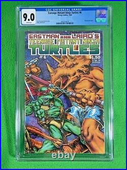 Teenage Mutant Ninja Turtles TMNT 6 Mirage CGC 9.0 White 1986
