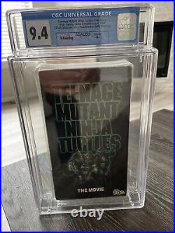 Teenage Mutant Ninja Turtles The Movie (VHS, 1990) Sealed CGC 9.4 A+ V overlap