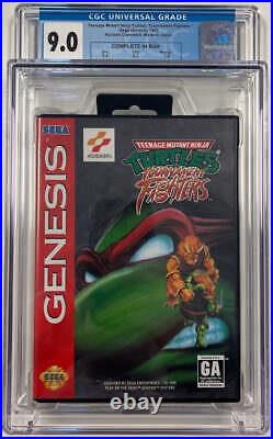 Teenage Mutant Ninja Turtles Tournament Fighters Sega Genesis Graded CGC 9.0 CIB