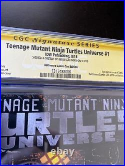 Teenage Mutant Ninja Turtles Universe 1 CGC 9.8 SS Kevin Eastman BCC