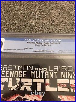Teenage mutant ninja turtles 1 Cgc 8.0 2nd Print