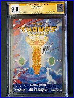 Thanos Quest #1&2 CGC 9.8 Signed By Starlin Marvel