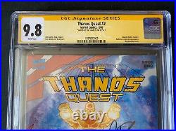 Thanos Quest #1&2 CGC 9.8 Signed By Starlin Marvel