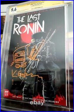 The Last Ronin # 1 CGC 9.6 White SS Signed with HUGE Sketch Kevin Eastman
