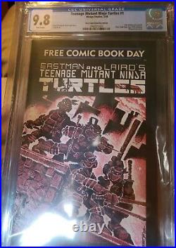Tmnt Teenage Mutant Ninja Turtles #1 Fcbd Cgc 9.8 2009 Free Comic Book Day. $ale
