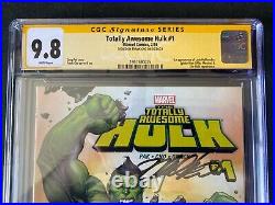 Totally Awesome Hulk 1 CGC 9.8 1st appearance of Lady Hellbender Signed By Cho