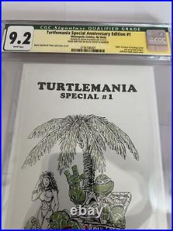 Turtlemania Special #1 CGC 9.2 HIGH GRADE Metropolis Signed By Eastman
