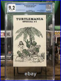 Turtlemania Special 1 cgc 9.2 1986 rare book htf Teenage Mutant Ninja Turtles
