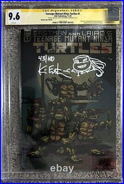 Ultra Rare? Teenage Mutant Ninja Turtles 1 Gold Foil cgc 9.6 signed by K Eastman