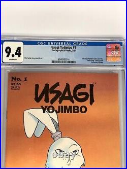 Usagi Yojimbo #1 CGC 9.4 WP Copper Age 1987! 1st Usagi Yojimbo title